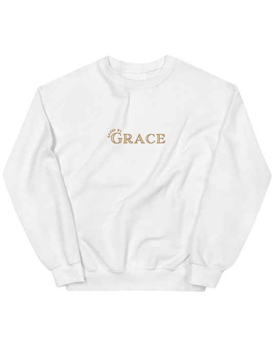 Saved by grace sweatshirt - Thread Muse