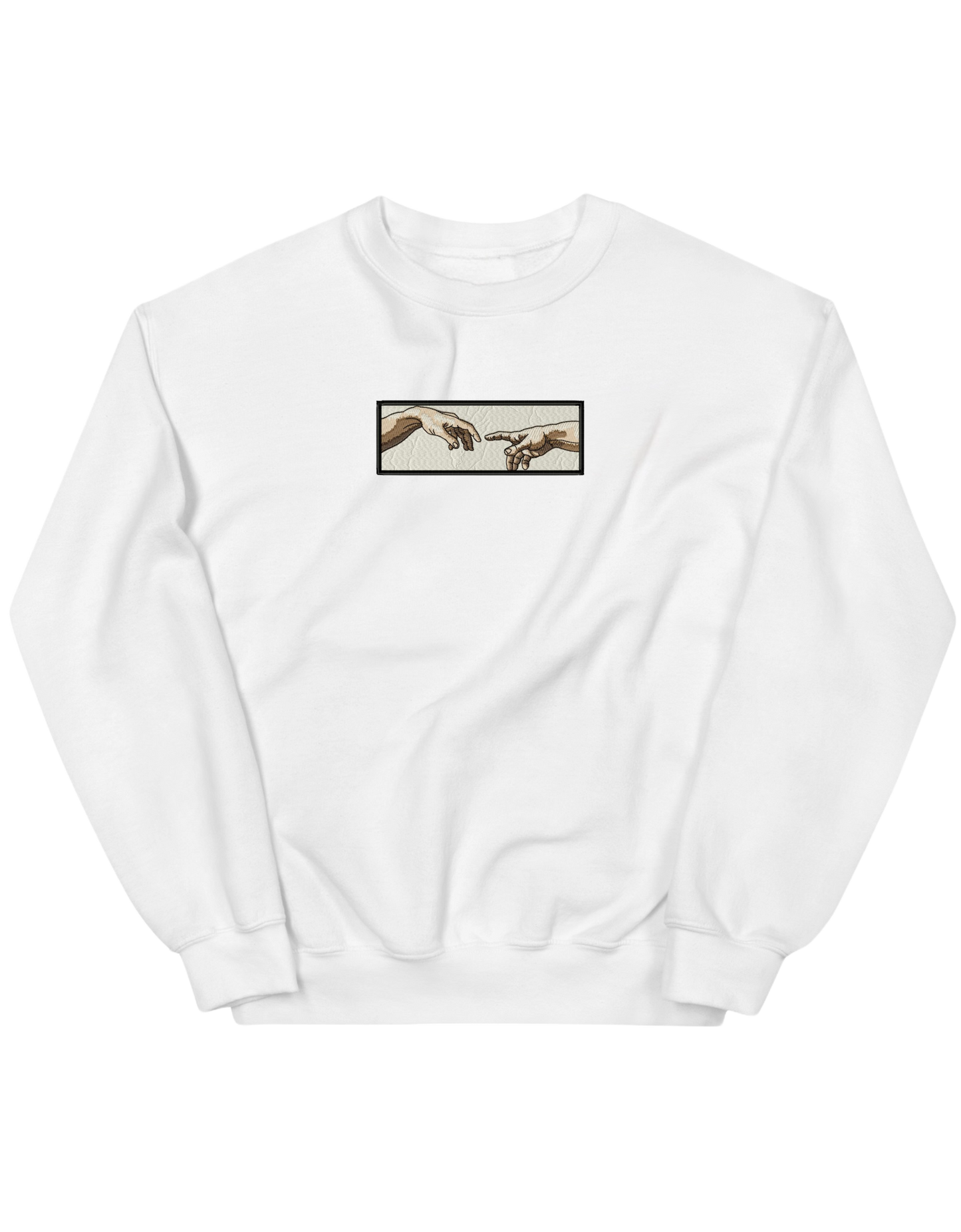 Creation of Adam hands sweatshirt Picturi