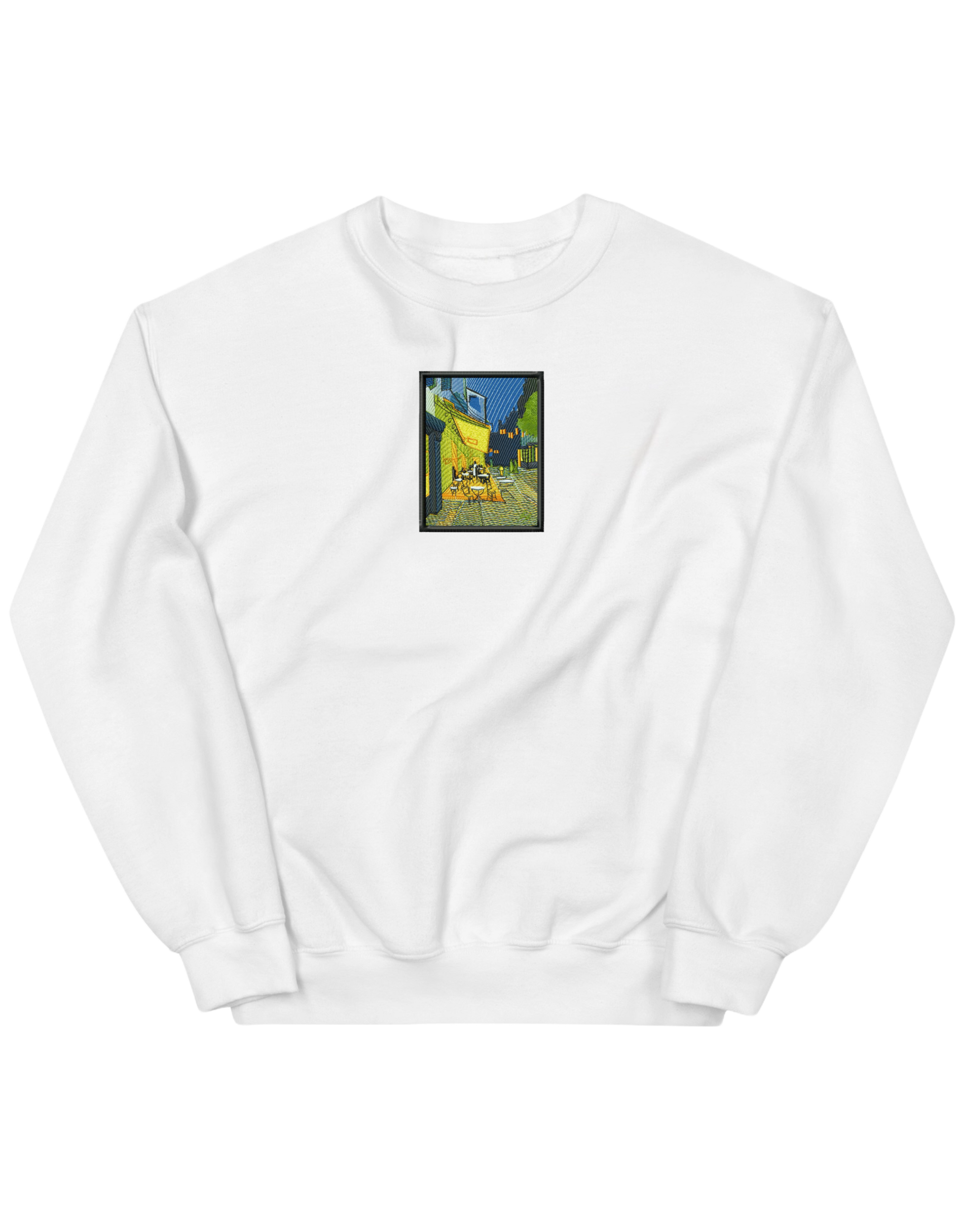 Cafe terrace at night Van Gogh sweatshirt Picturi - Thread Muse