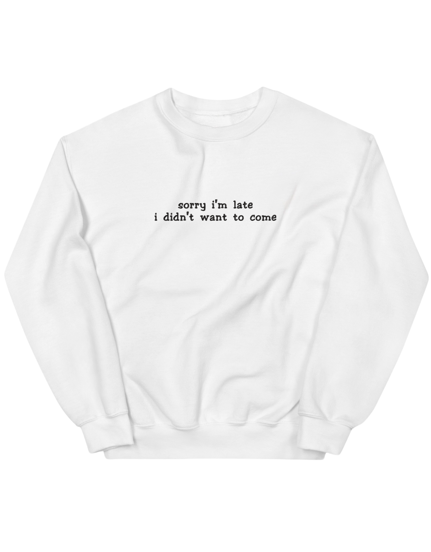 Late sweatshirt mesaje - Thread Muse