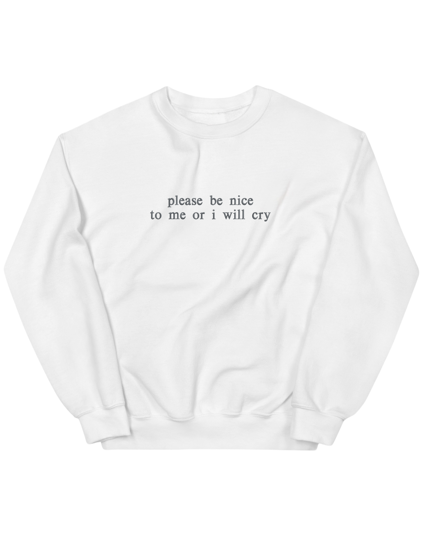 Be nice sweatshirt mesaje - Thread Muse