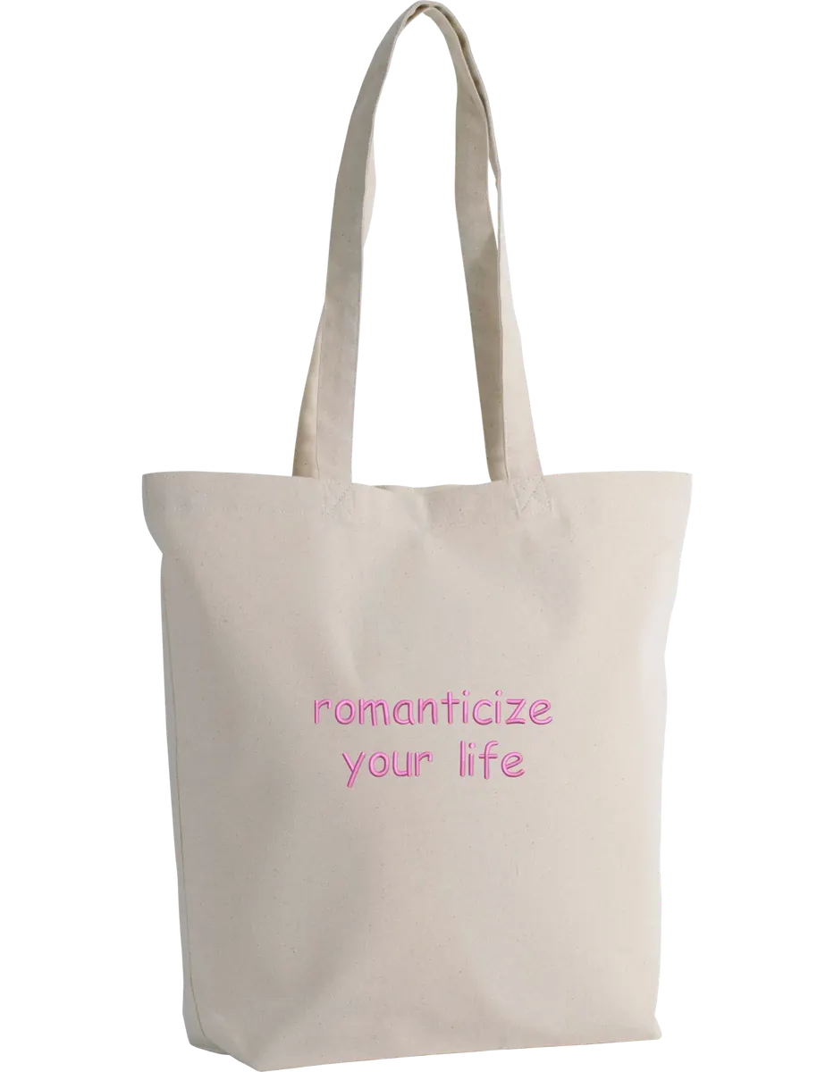 Romanticize your life tote bag - Thread Muse