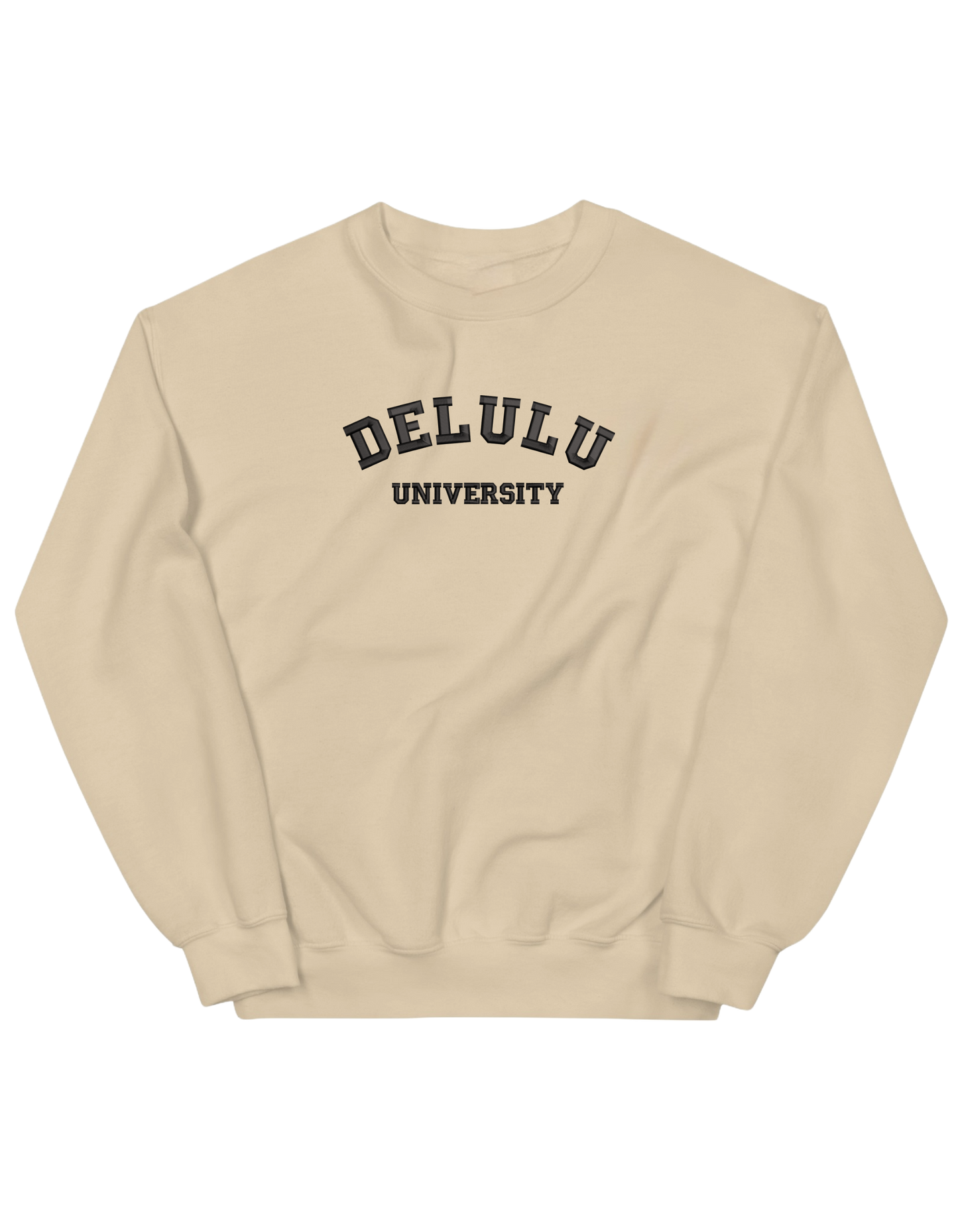 Delulu university sweatshirt mesaje - Thread Muse