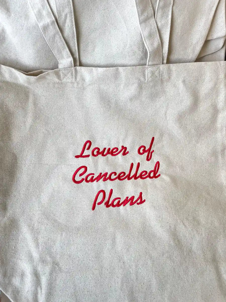 Cancelled plans tote bag - Thread Muse