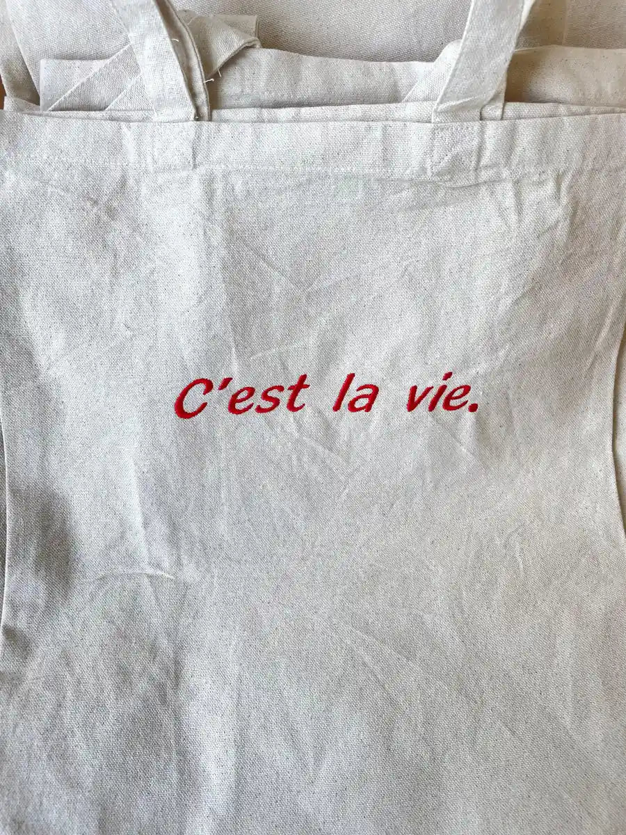 C'est la vie tote bag - Thread Muse