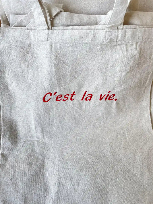 C'est la vie tote bag - Thread Muse