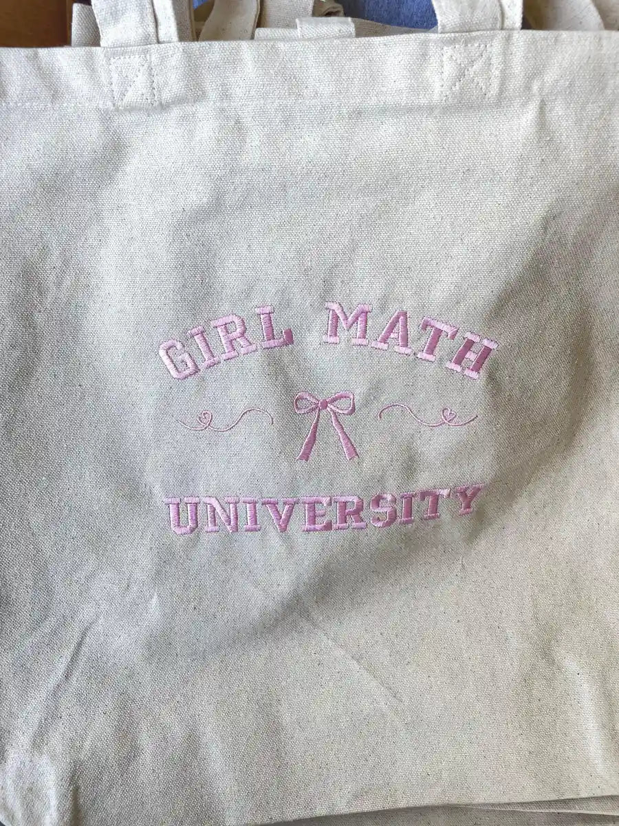 Girl math tote bag - Thread Muse