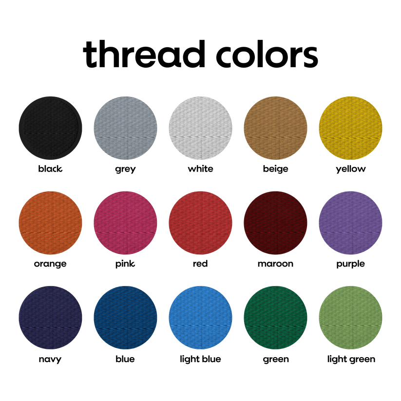 Custom hoodie font basic - Thread Muse