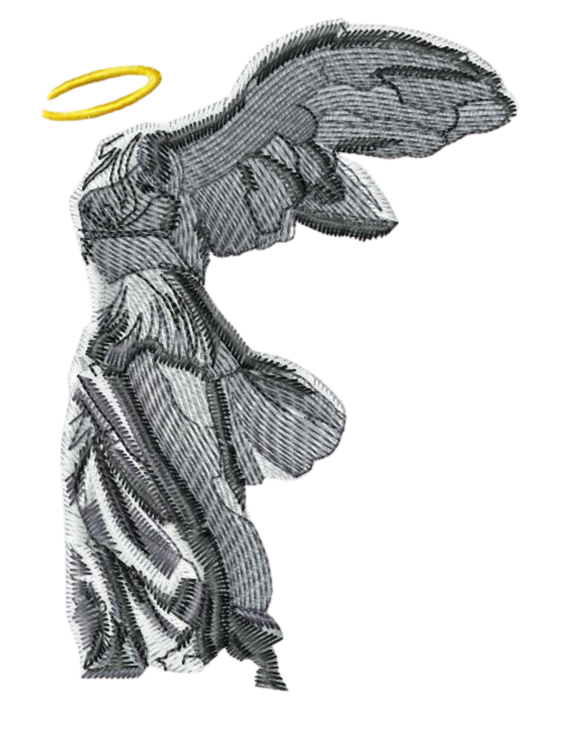 Winged victory hoodie Sculpturi - Thread Muse