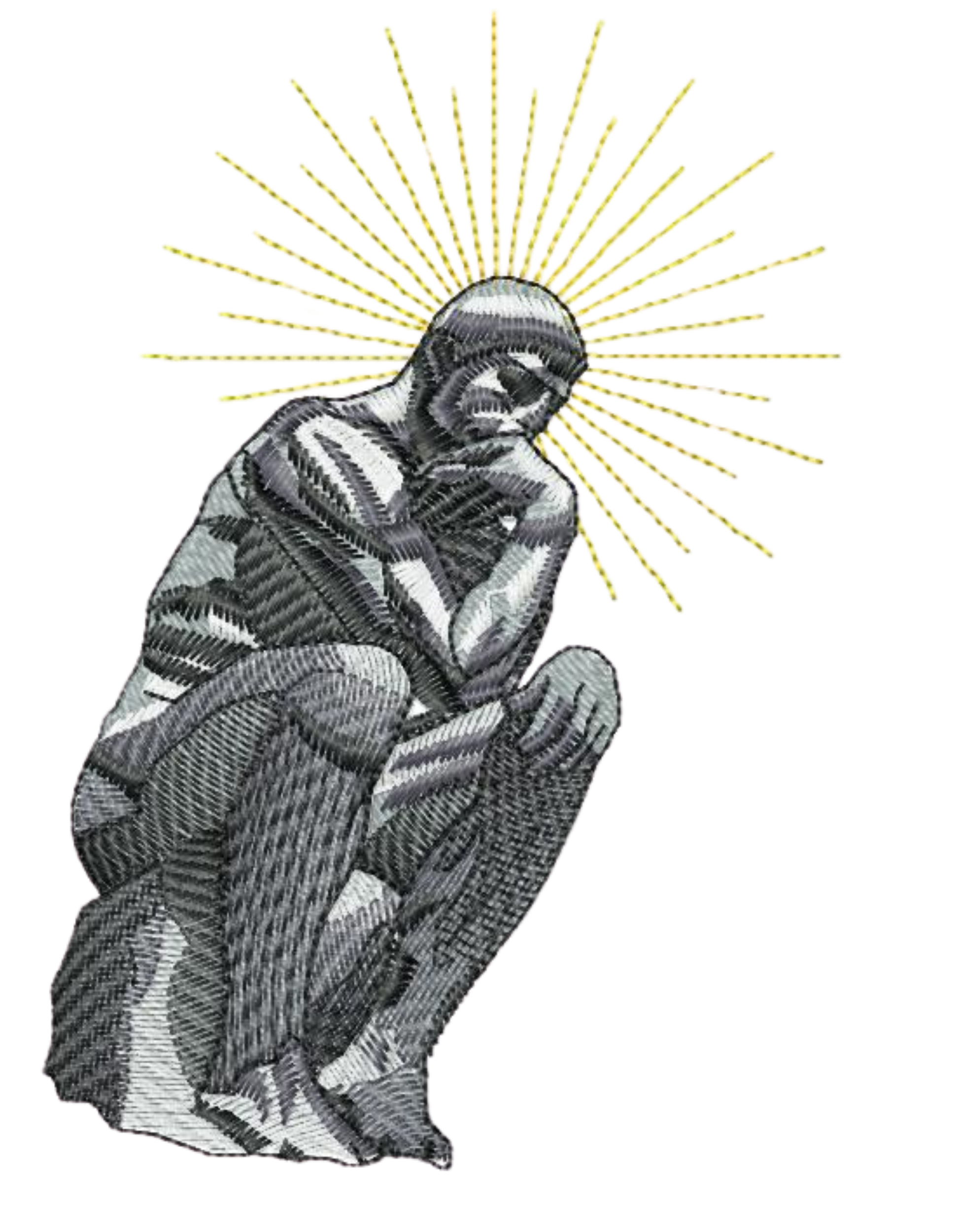 The Thinker hoodie Sculpturi - Thread Muse