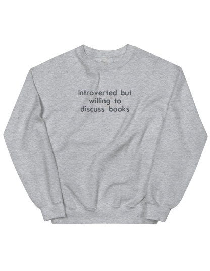 Introverted sweatshirt bookish - Thread Muse
