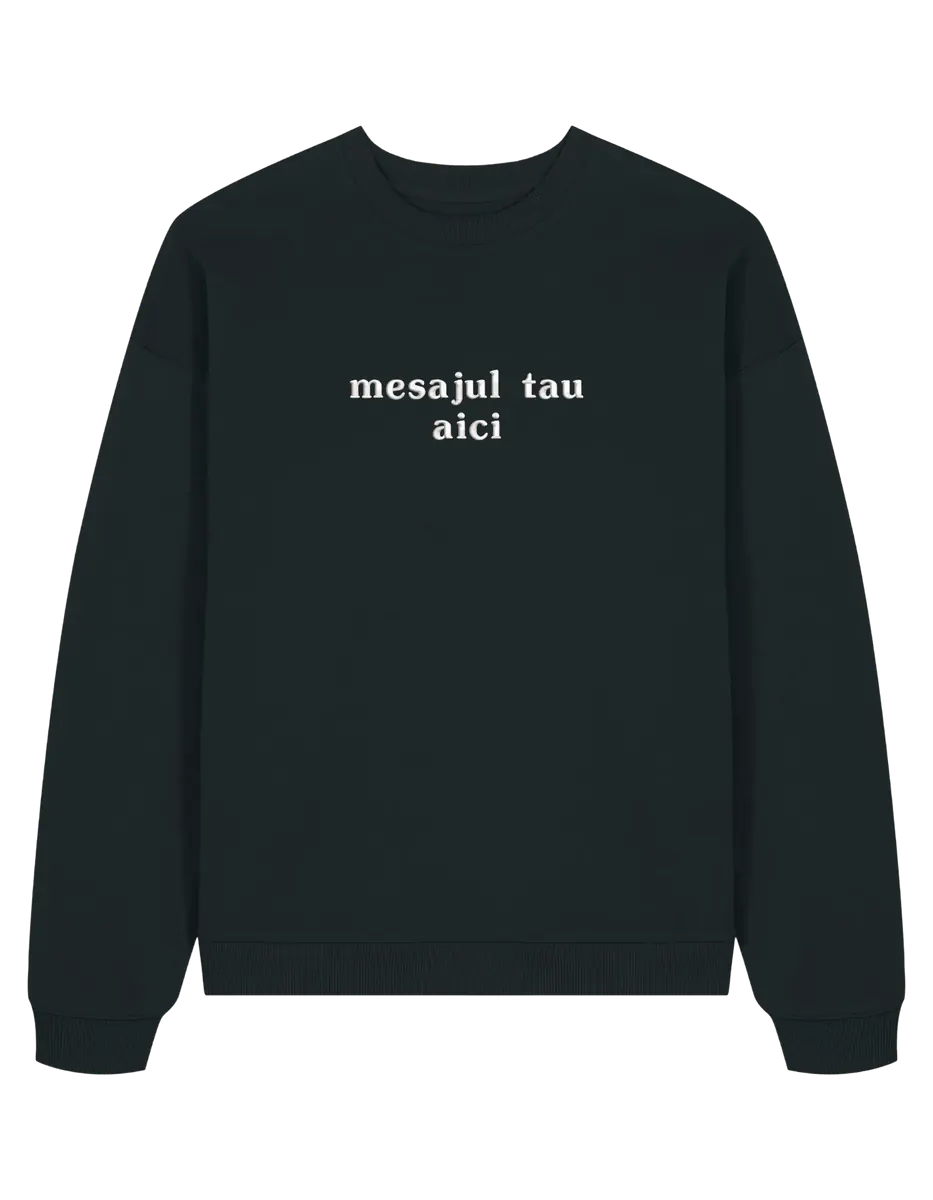 Sweatshirt personalizat font basic - Thread Muse