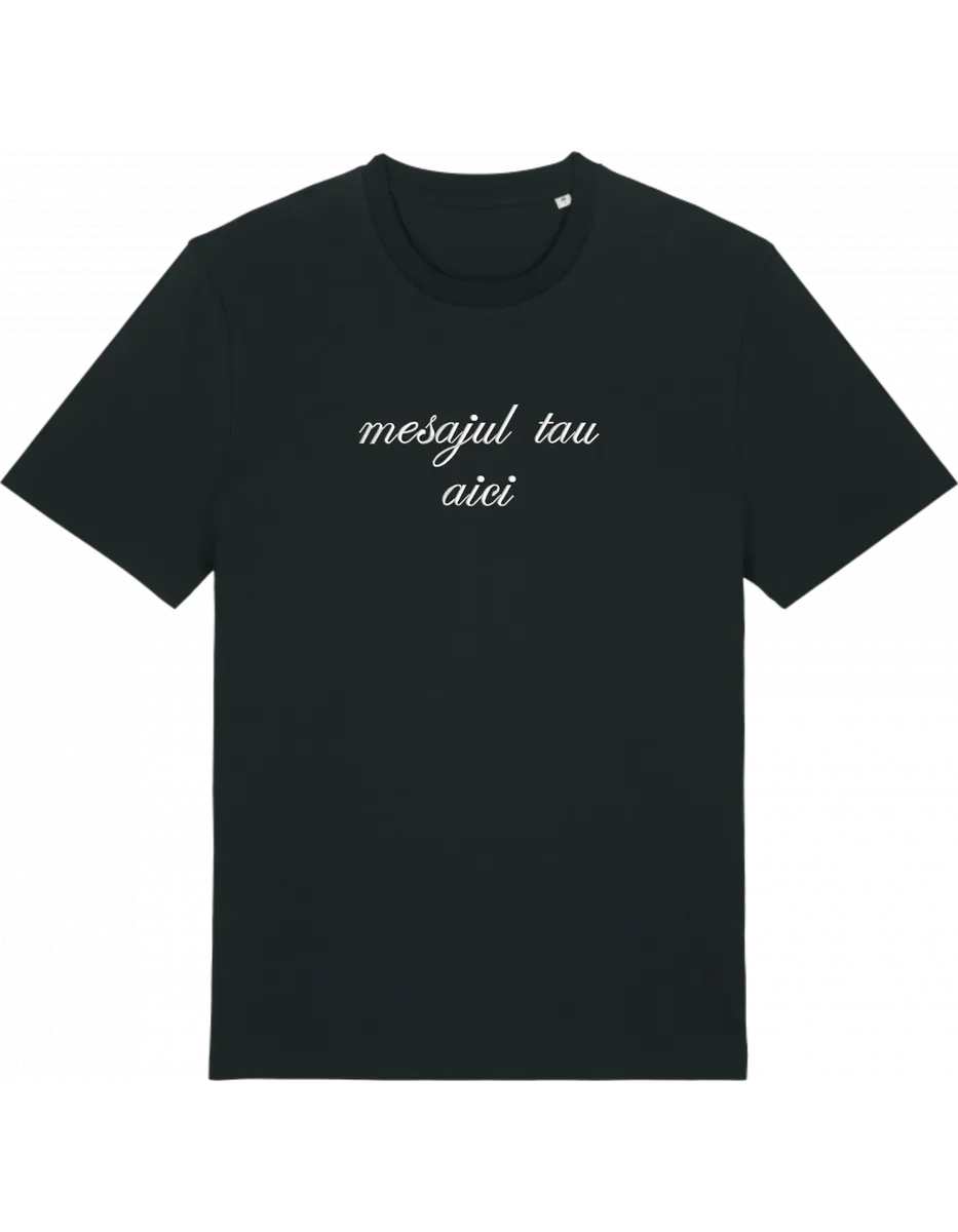 Tricou personalizat font cursiv - Thread Muse