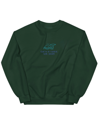 God is in control sweatshirt - Thread Muse