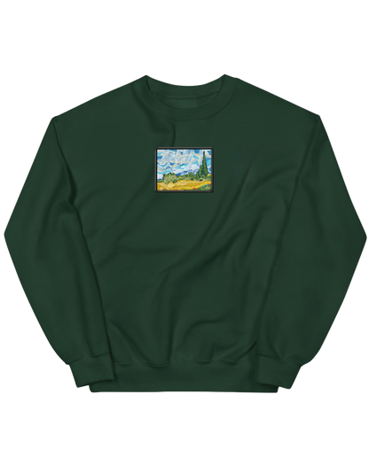 Wheat field with cypresses Van Gogh sweatshirt Picturi - Thread Muse