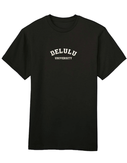 Delulu university tricou mesaje