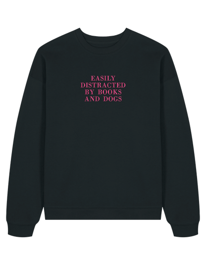 Distracted sweatshirt bookish