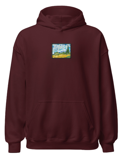 Wheat field with cypresses Van Gogh hoodie Picturi - Thread Muse