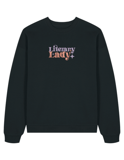 Lady sweatshirt bookish