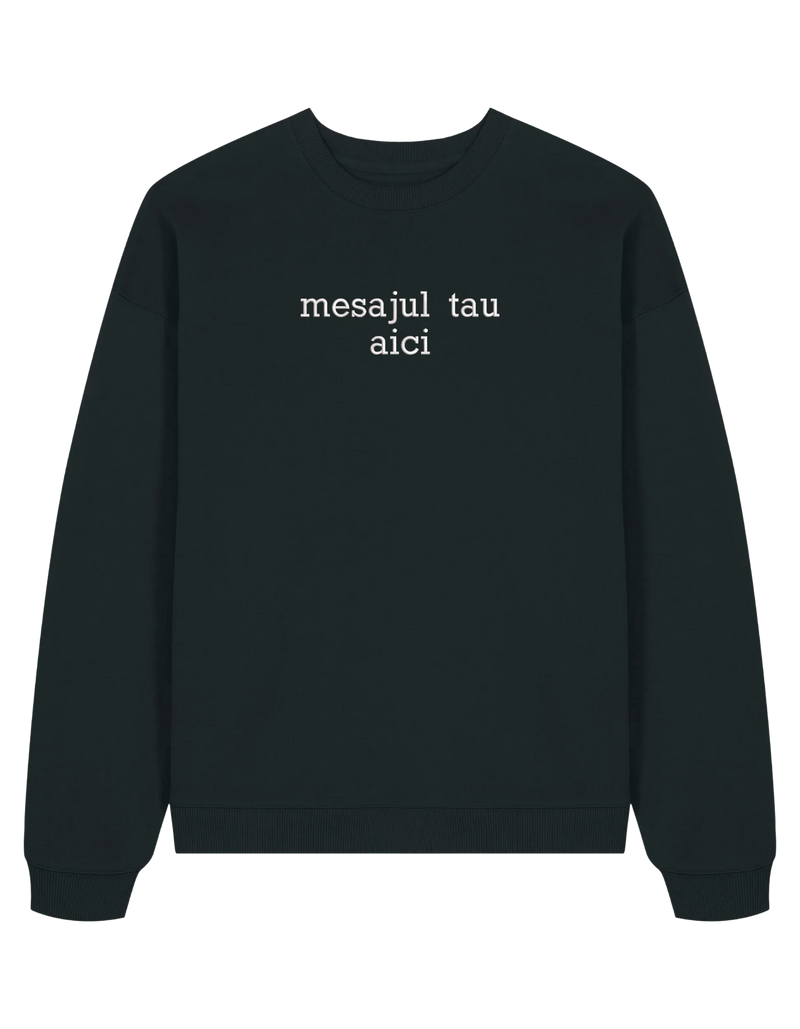 Sweatshirt personalizat font sherif - Thread Muse