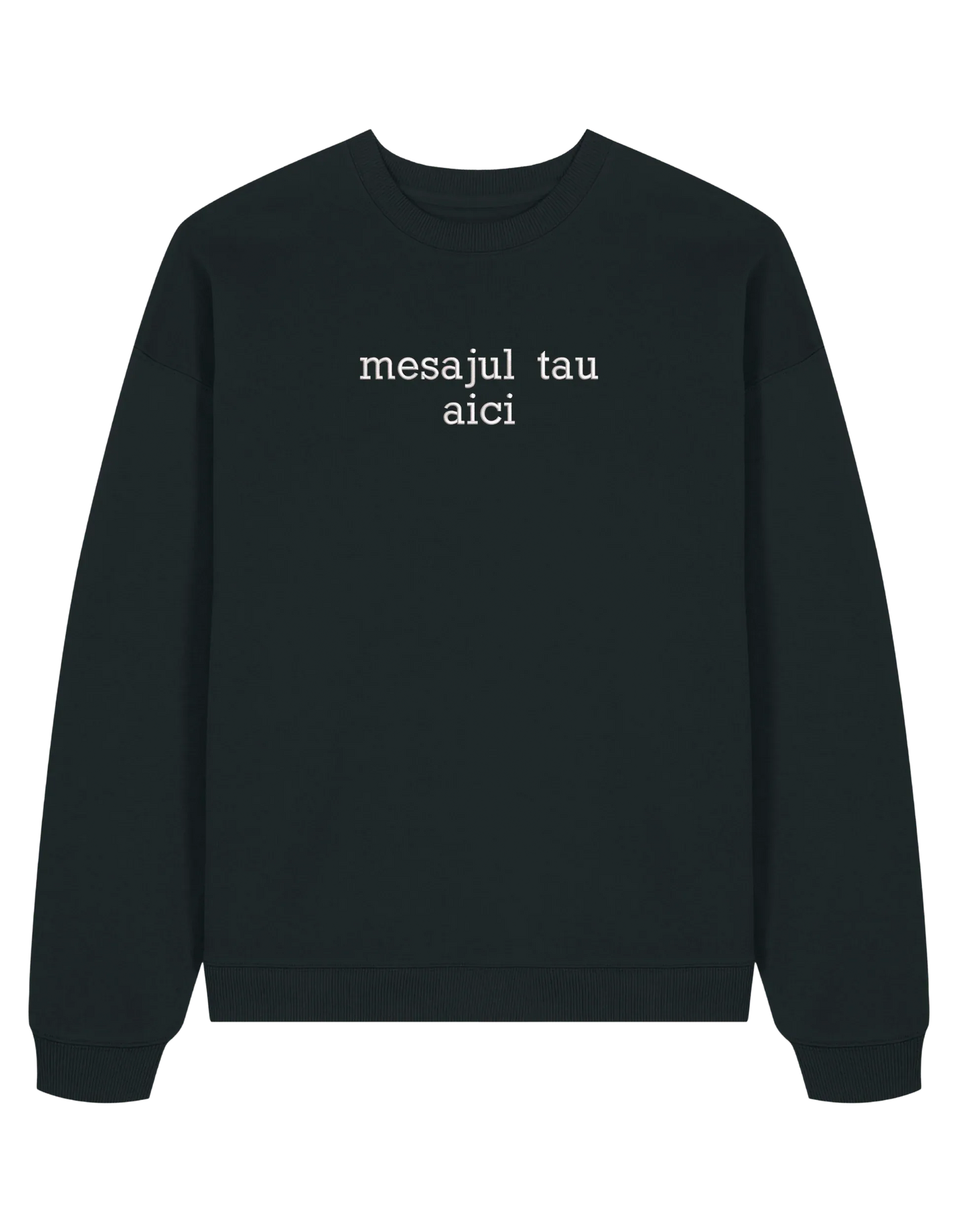 Sweatshirt personalizat font sherif - Thread Muse
