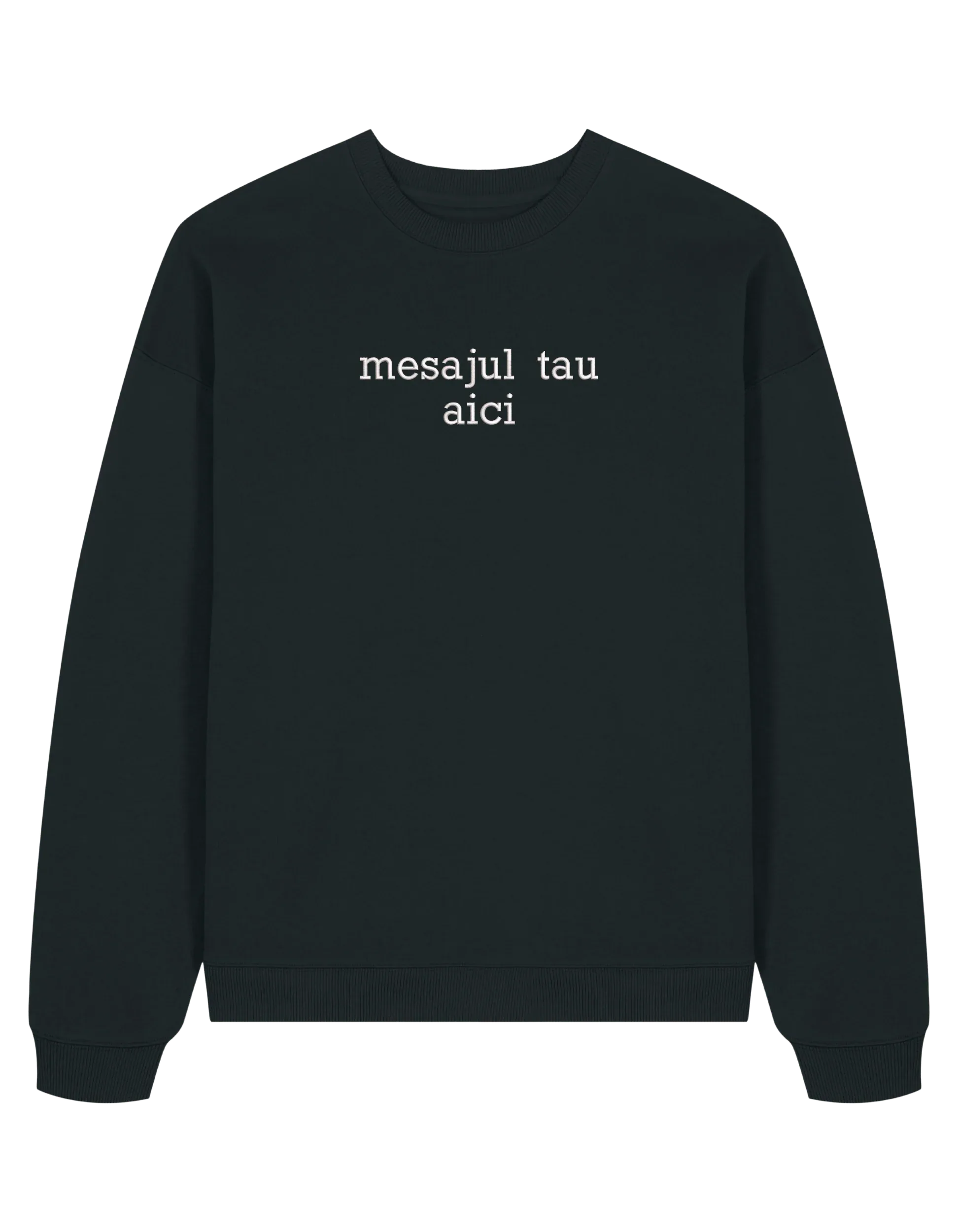 Sweatshirt personalizat font sherif - Thread Muse