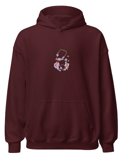 Stetoscop floral hoodie - Thread Muse