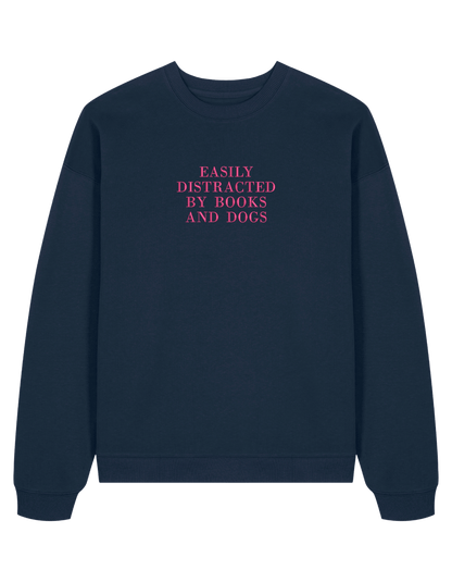 Distracted sweatshirt bookish