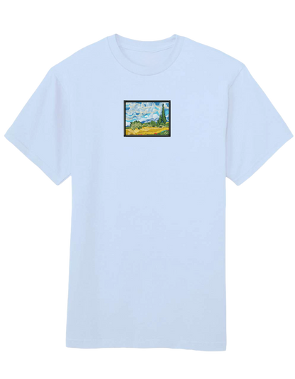 Wheat field with cypresses Van Gogh tricou Picturi