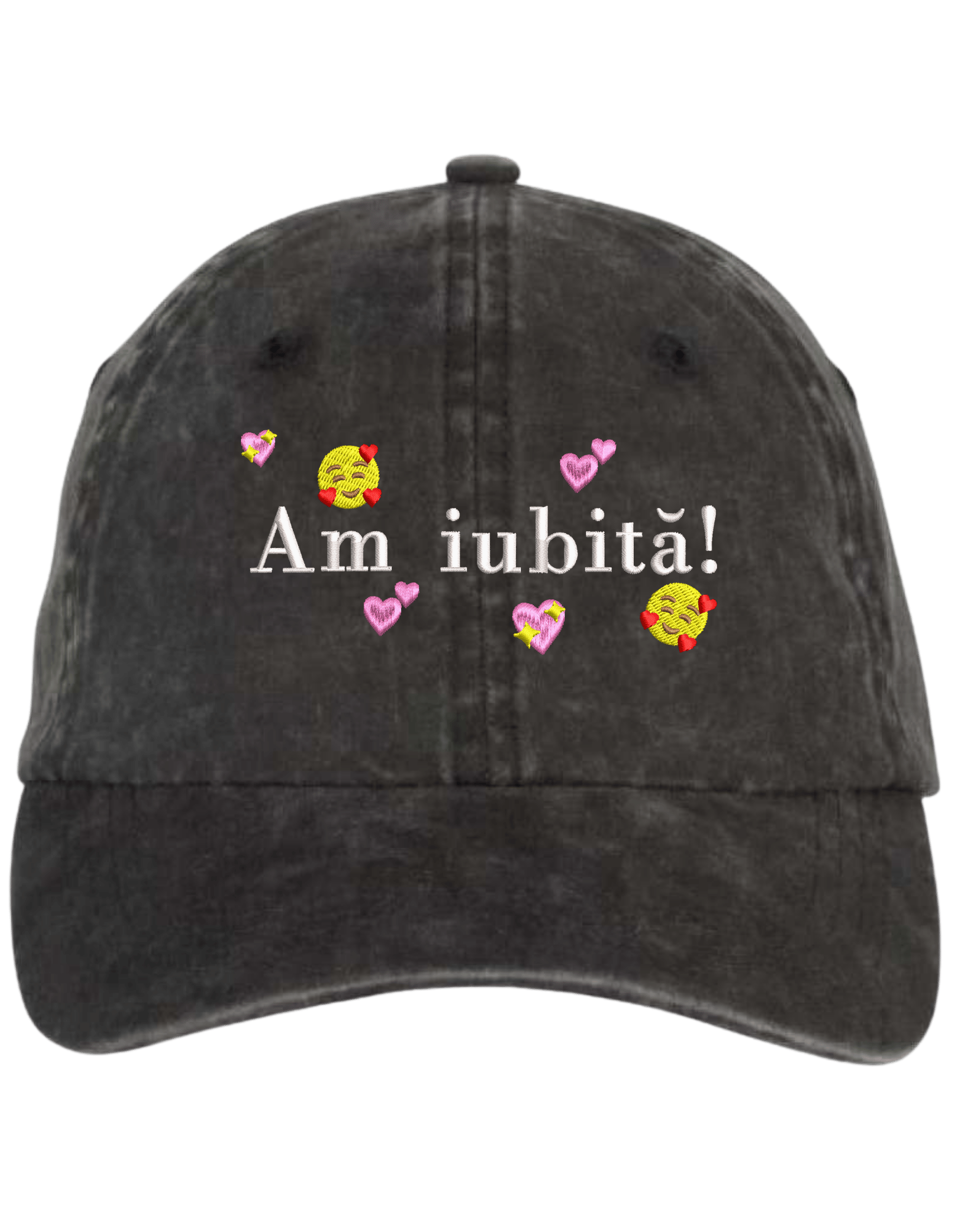 Sapca Am iubita! brodata