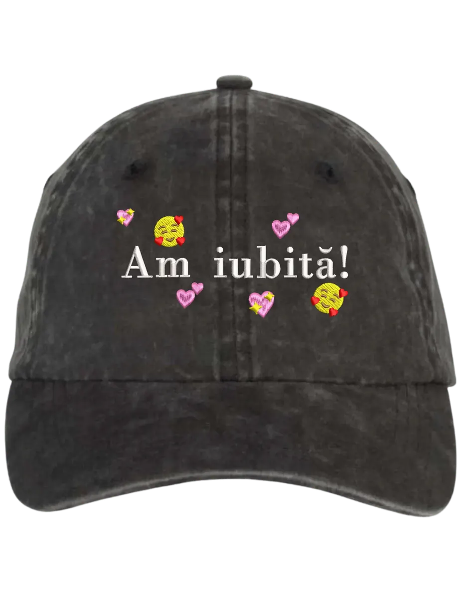 Sapca Am iubita! brodata - Thread Muse