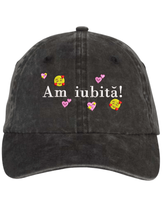 Sapca Am iubita! brodata