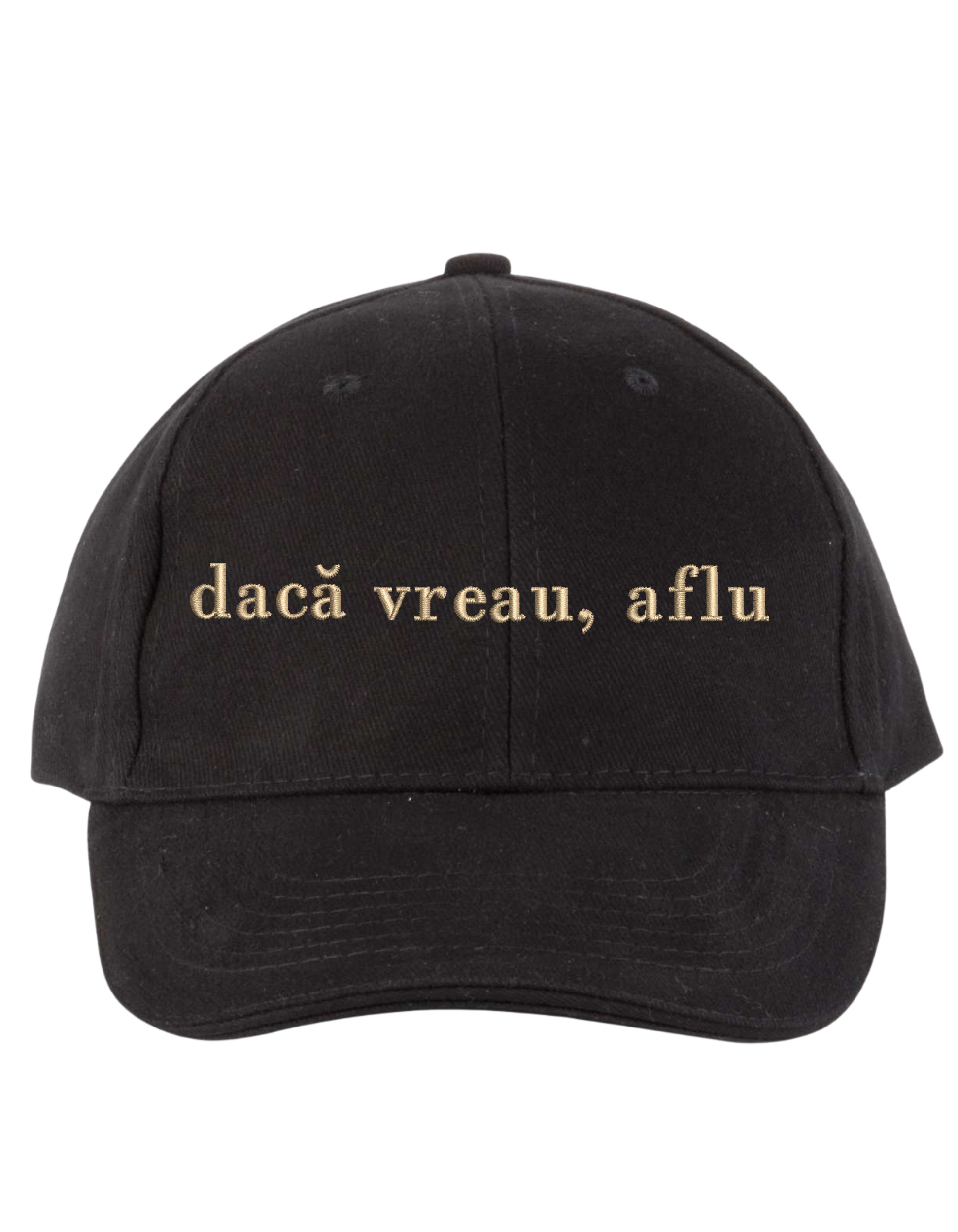 Sapca unisex Daca vreau, aflu brodata - Thread Muse