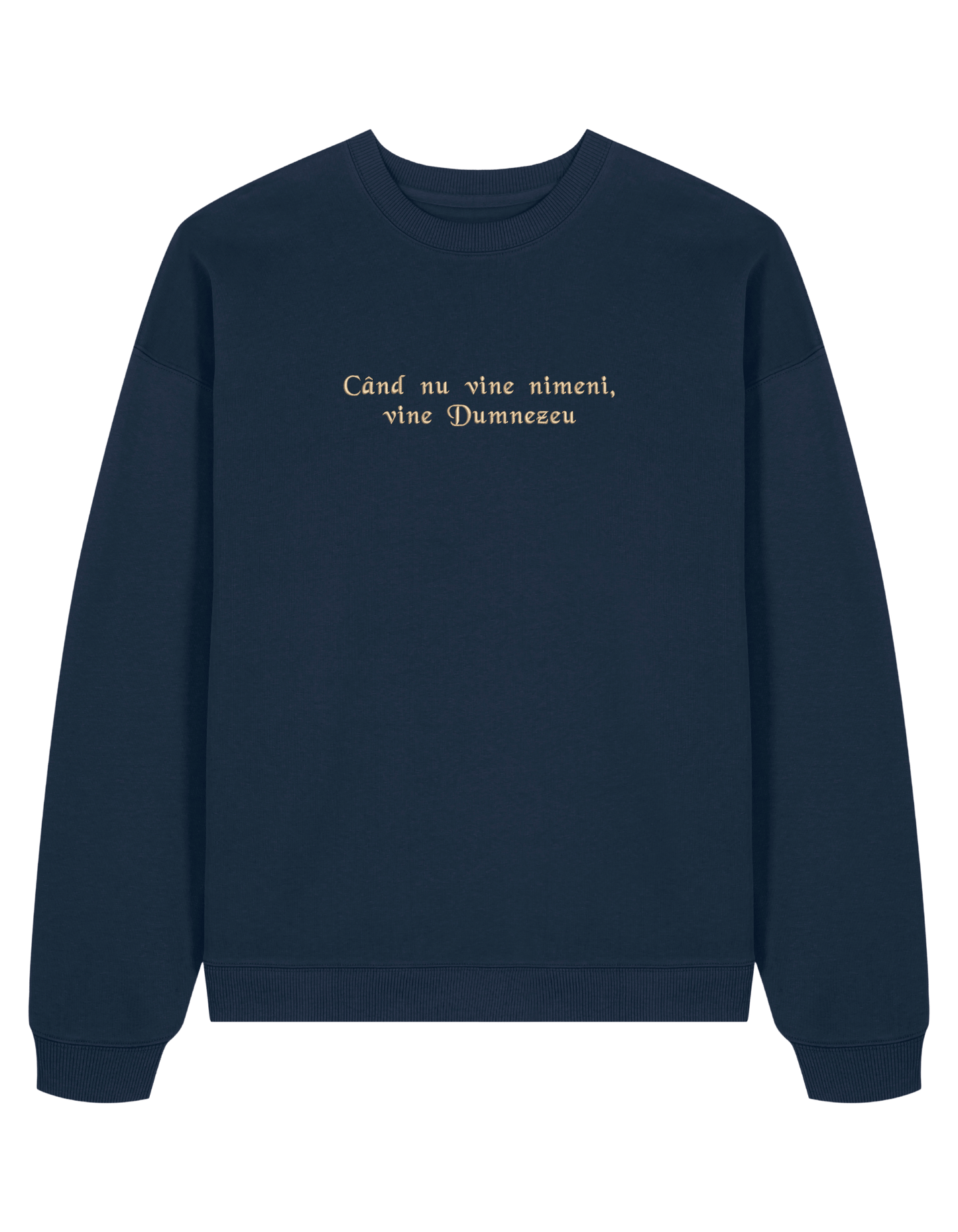 Dumnezeu sweatshirt