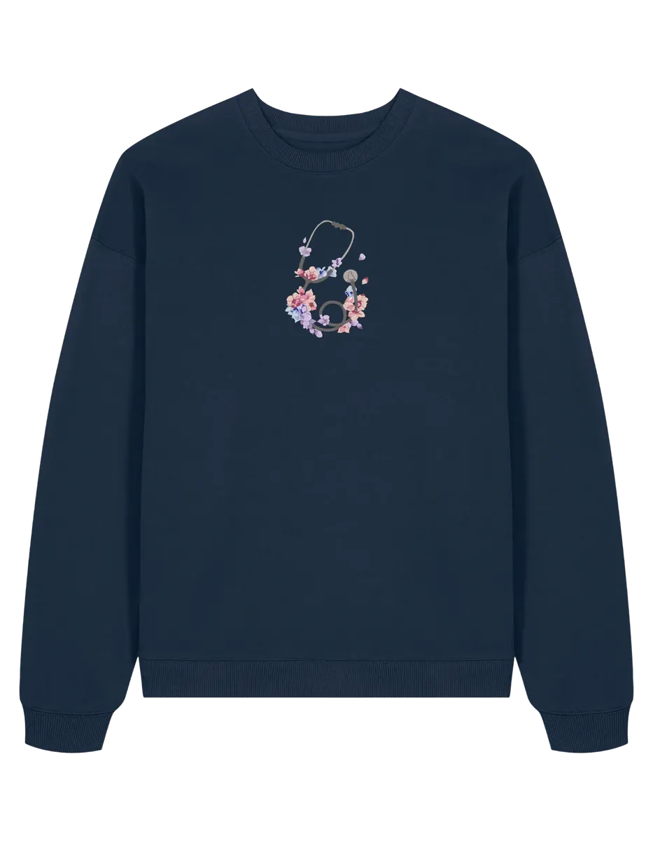 Stetoscop floral sweatshirt Medical - Thread Muse