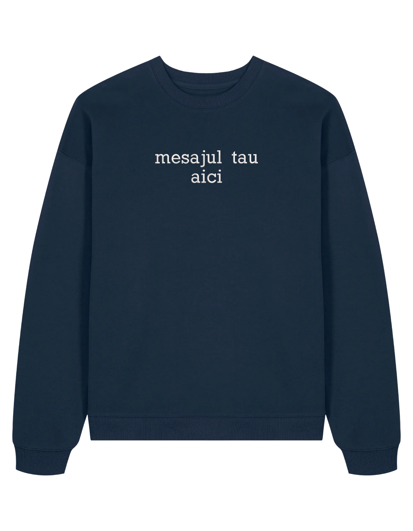 Sweatshirt personalizat font sherif - Thread Muse