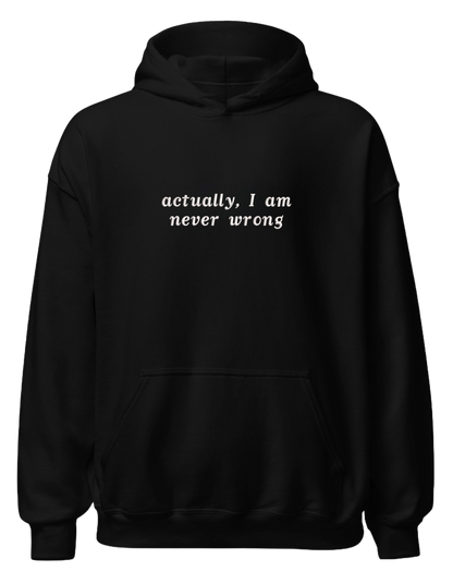 Never wrong hoodie mesaje - Thread Muse