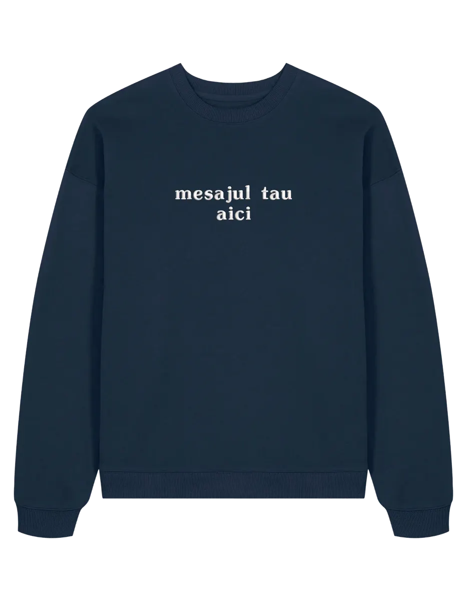 Sweatshirt personalizat font basic - Thread Muse