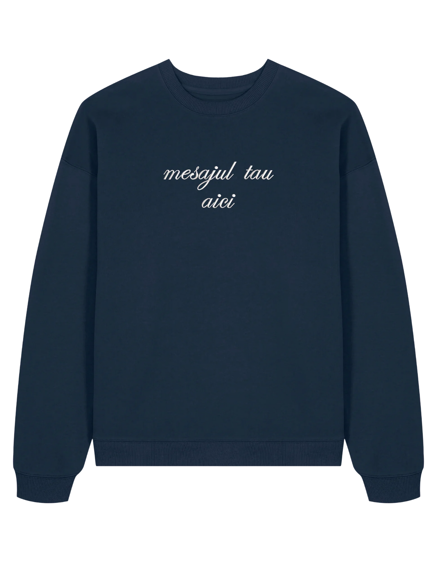 Sweatshirt personalizat font cursiv - Thread Muse