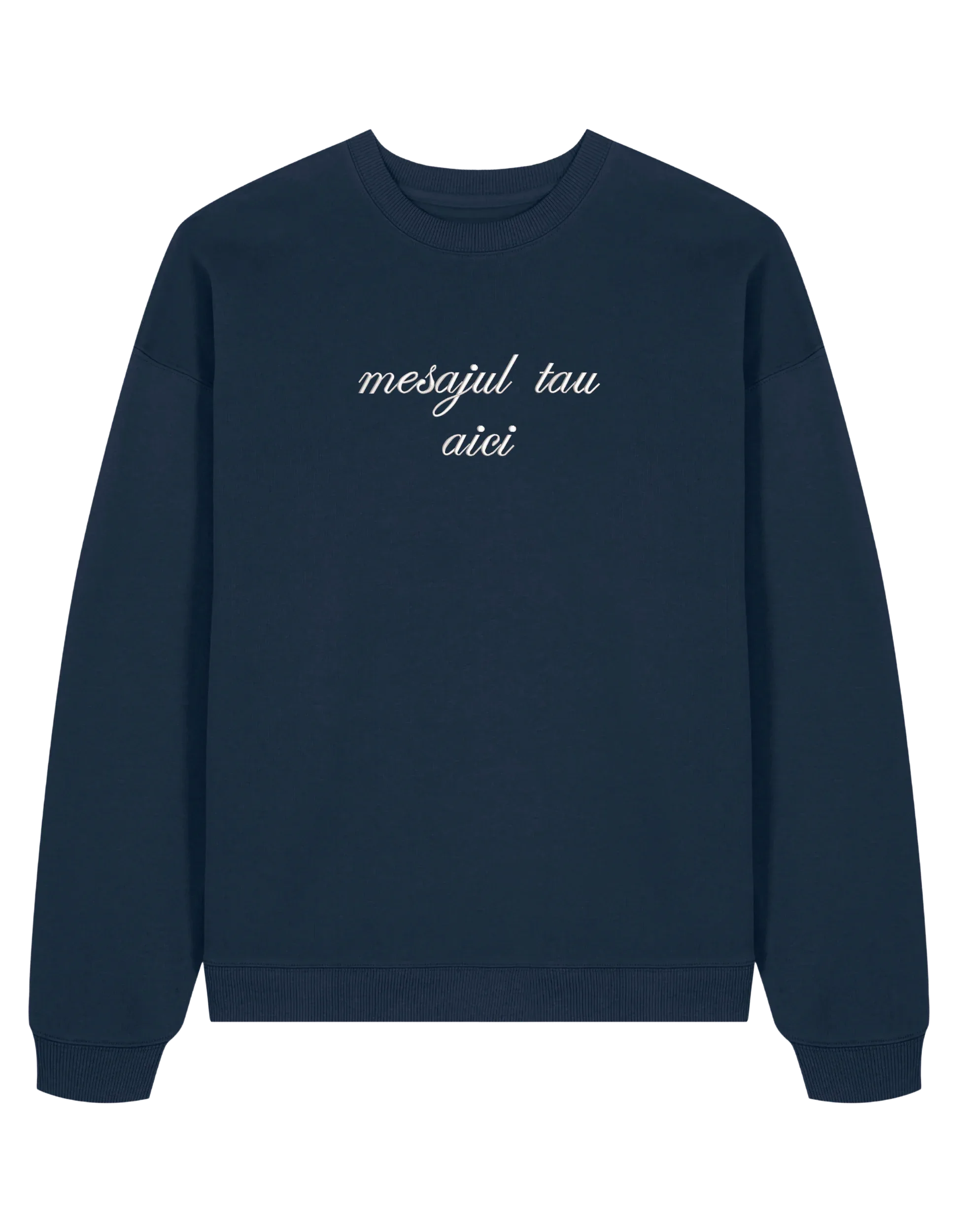 Sweatshirt personalizat font cursiv - Thread Muse