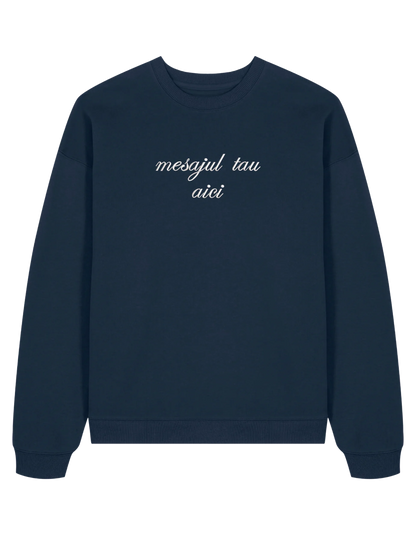 Sweatshirt personalizat font cursiv - Thread Muse