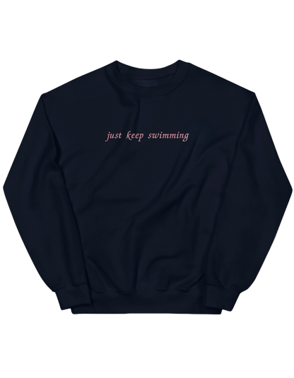 Keep swimming sweatshirt bookish - Thread Muse