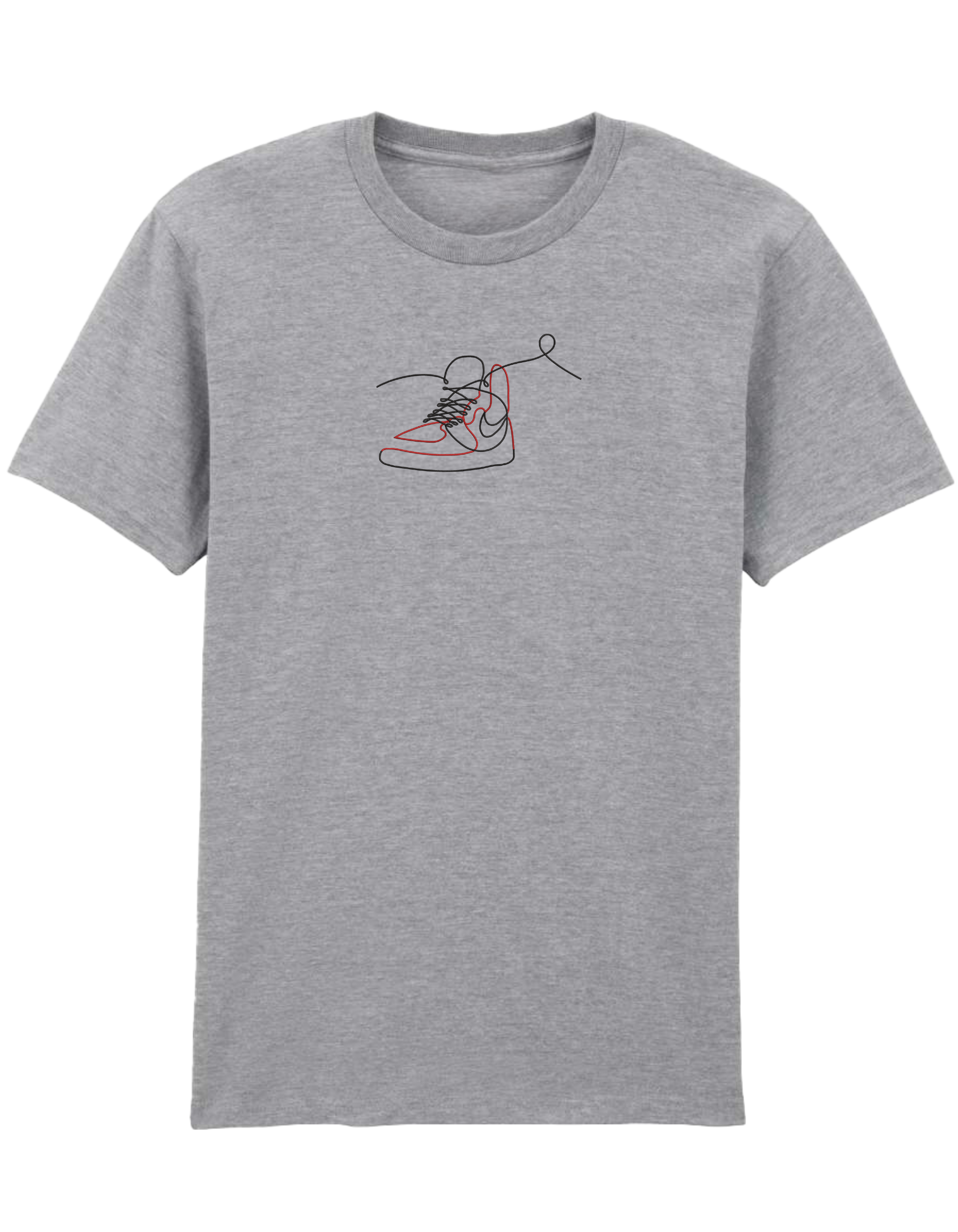 Red outline tricou Sneakers - Thread Muse