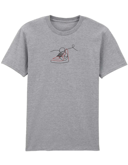 Red outline tricou Sneakers - Thread Muse