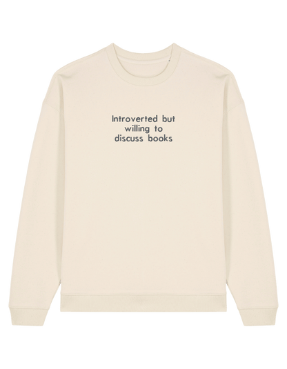 Introverted sweatshirt bookish