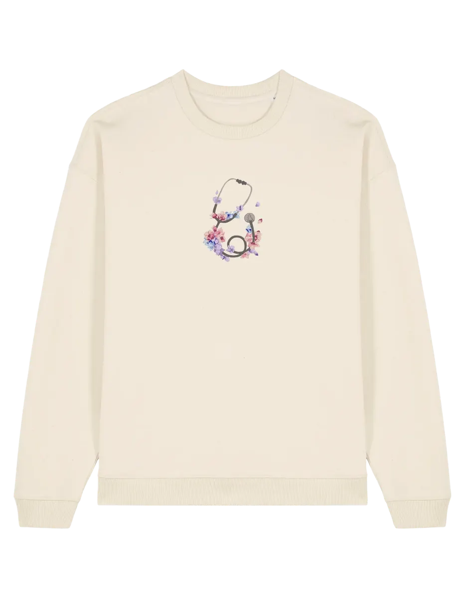 Stetoscop floral sweatshirt Medical - Thread Muse