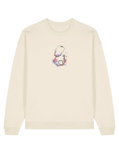 Stetoscop floral sweatshirt Medical - Thread Muse