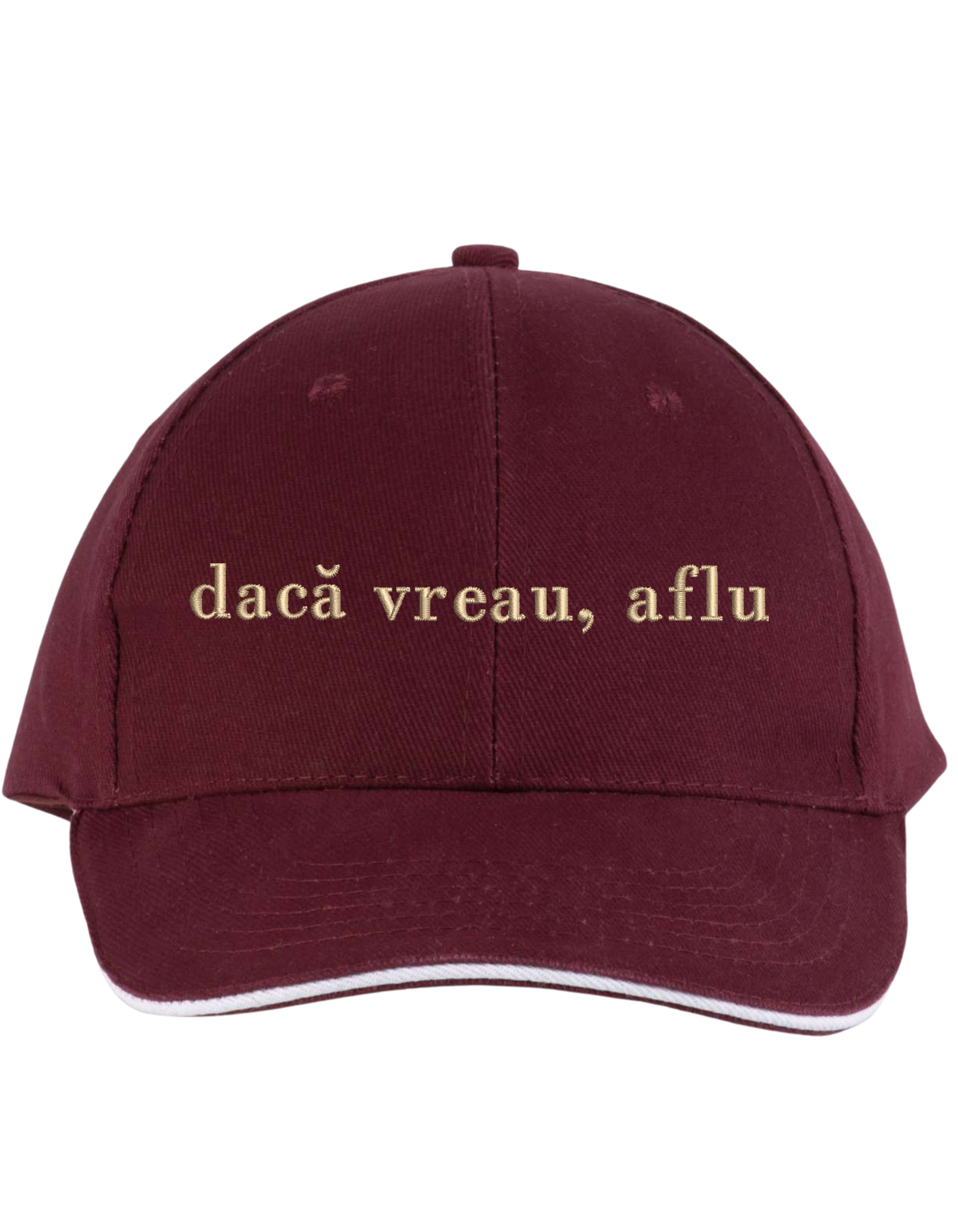 Sapca unisex Daca vreau, aflu brodata - Thread Muse