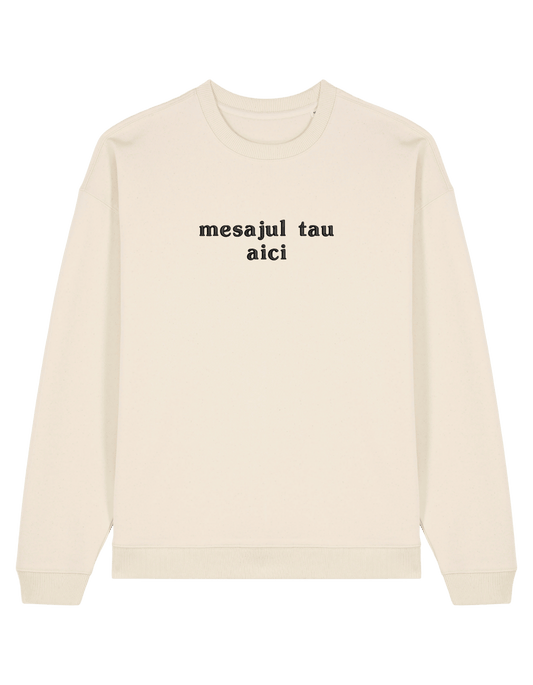 Sweatshirt personalizat font basic