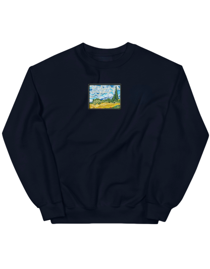 Wheat field with cypresses Van Gogh sweatshirt Picturi - Thread Muse
